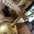 Religious Late 20th Century Vintage Brass Church Cross Bell For Sale - Image 3 of 5