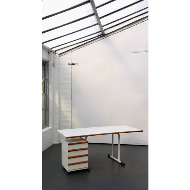 White Architect's Desk by Joe Colombo for Bieffeplast, 1970s For Sale - Image 8 of 8