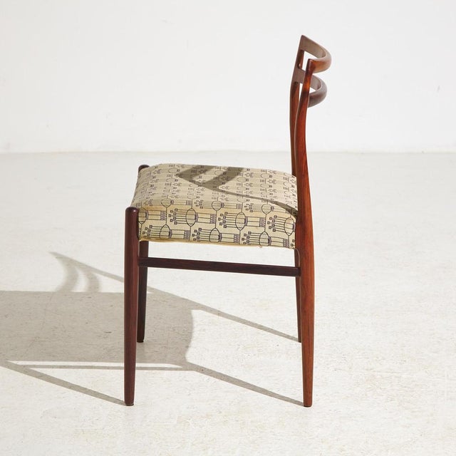 Uldum Møbelfabrik Rosewood Anne Dining Chair by Johannes Andersen for Uldum Møbelfabrik, 1960s, Set of 6 For Sale - Image 4 of 15