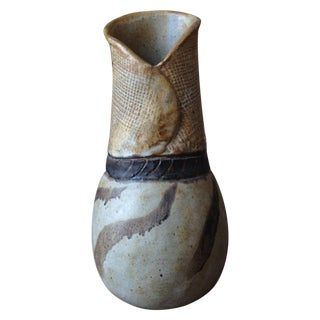 Signed Vintage Studio Pottery Vase For Sale