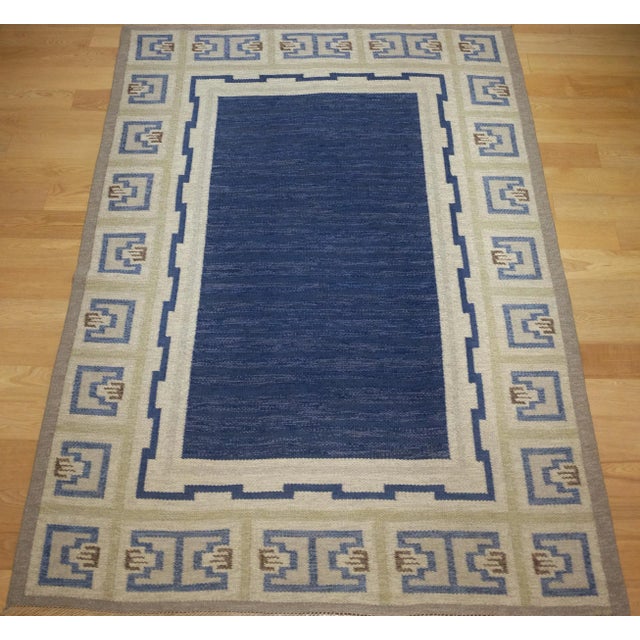 1940s Vintage Swedish Killim by Aina Kånge For Sale In New York - Image 6 of 6