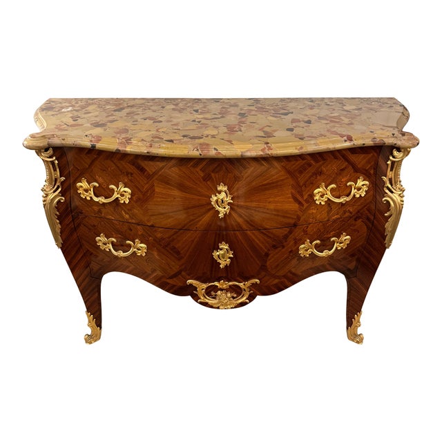 A fine and important Louis XV style bombé chest of drawers designed by Paul Sormani from France circa 1885. This...