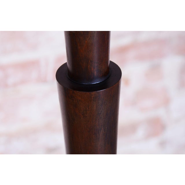 Cubism Floor Lamp in Beech and Chrome-Plated Steel, 1920s For Sale - Image 6 of 12