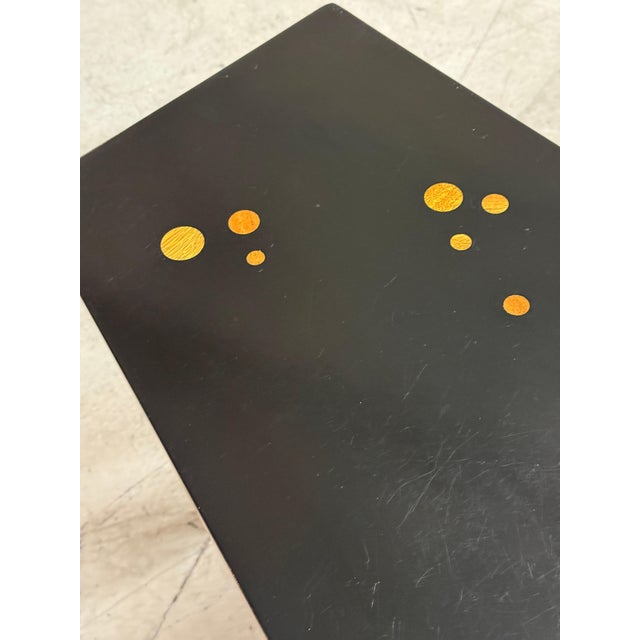 Edward Wormley for Dunbar Custom Rare Asymmetric Constellation Inlaid Table 60’s For Sale In Palm Springs - Image 6 of 18