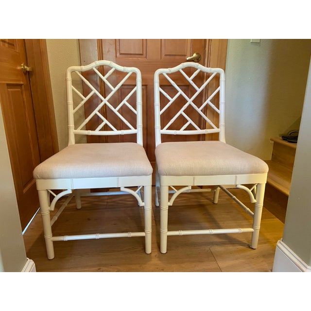 Ballard Designs Chippendale Dayna Side Chairs A Pair Chairish