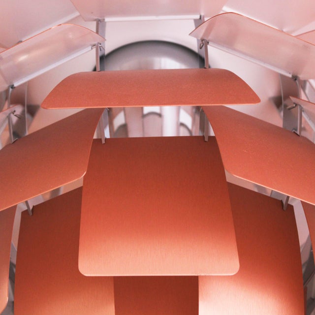 PH Artichoke Lamp in Brushed Copper by Poul Henningsen for Louis Poulsen, 1980s For Sale - Image 10 of 13