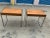 Chrome Mid Century Modern Pair of Walnut /Chrome Tables For Sale - Image 8 of 10