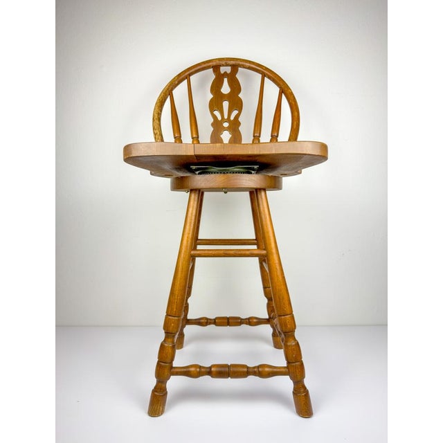 Vintage Wooden Bar Chair, 1992 For Sale - Image 13 of 13