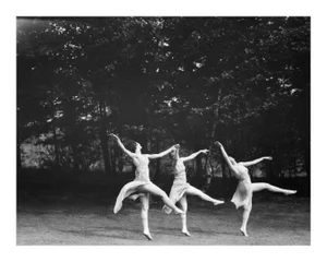 Contemporary Reproduction Print of Female Modern Dancers in Nature Circa 1920s