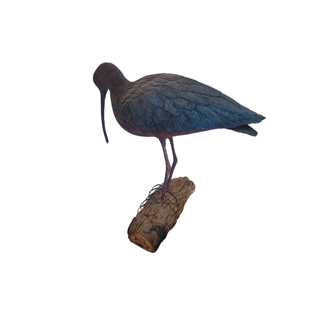 Vintage Glossy Ibis Sculpture For Sale - Image 12 of 16