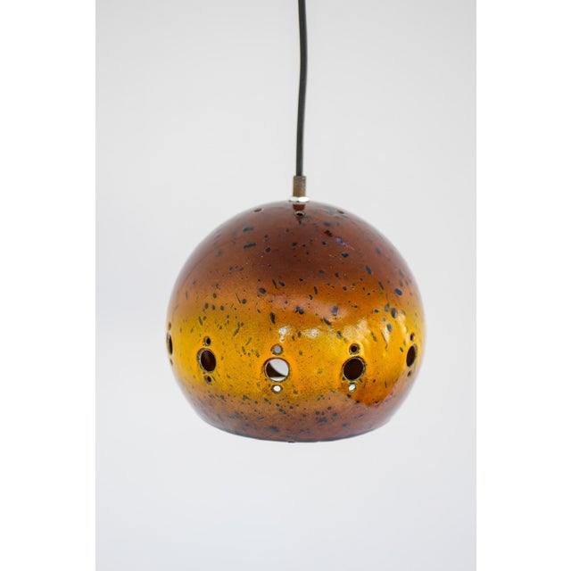 Vintage Enameled Pendant Lamp from Hustadt Leuchten, 1960s For Sale - Image 10 of 15