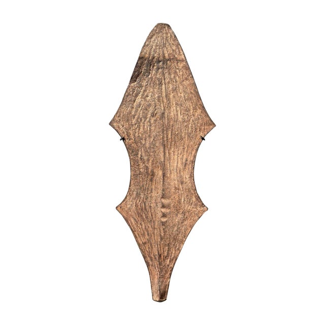 Modern African Wall Mounted Sculptural Iron Currency Forms- a Set of 7 For Sale - Image 3 of 13