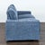 Modern Blue 2-Seat Sofa With Wide Arms For Sale - Image 4 of 7