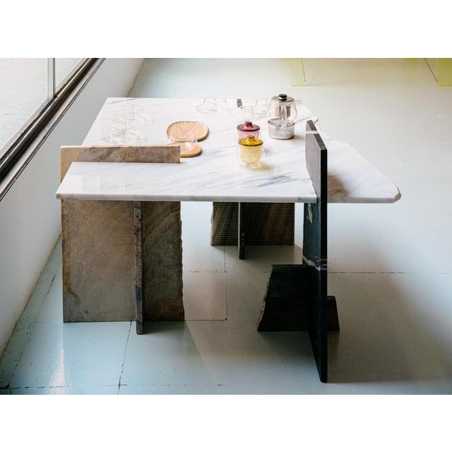 Mb coffee table i in reclaimed natural stone by nerinea. Dimensions: w 100 x d 100 x h 45 cm. Materials: reclaimed and...