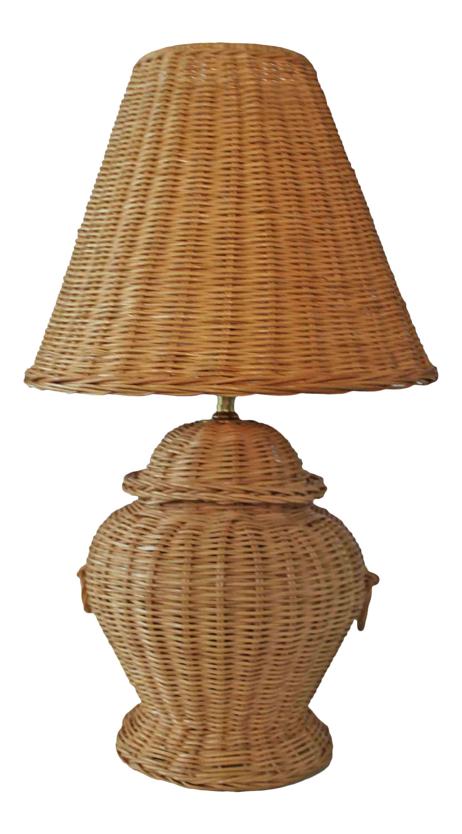 wicker desk lamp