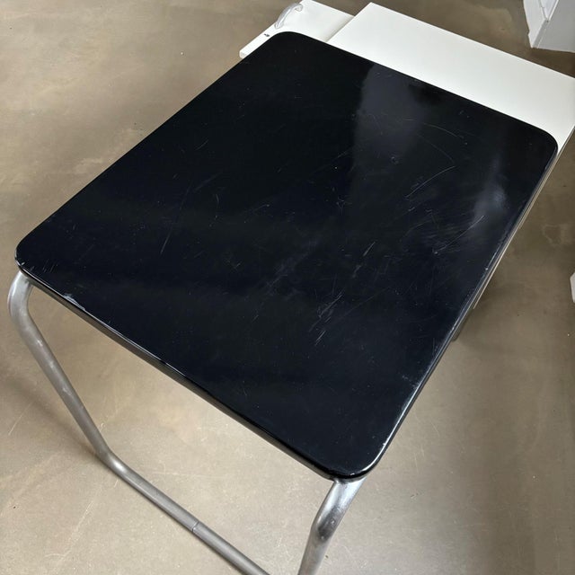 Metal Mid-Century Bauhaus Writing Table from Mauser-Waldeck GmbH, Germany, 1930s For Sale - Image 7 of 8