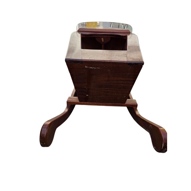 Vintage Folk Art Speedboat Mahogany Runabout Boat Rocking Horse Chris Craft Style For Sale - Image 9 of 18