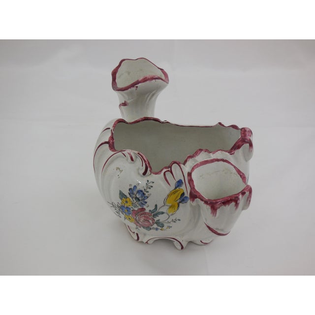 Saxe-Gotha German Faience Vases - a Pair For Sale - Image 6 of 7