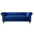 Contemporary Chester Premium Three-Seater Sofa in Navy Blue Velvet by Europa Antiques For Sale - Image 3 of 5