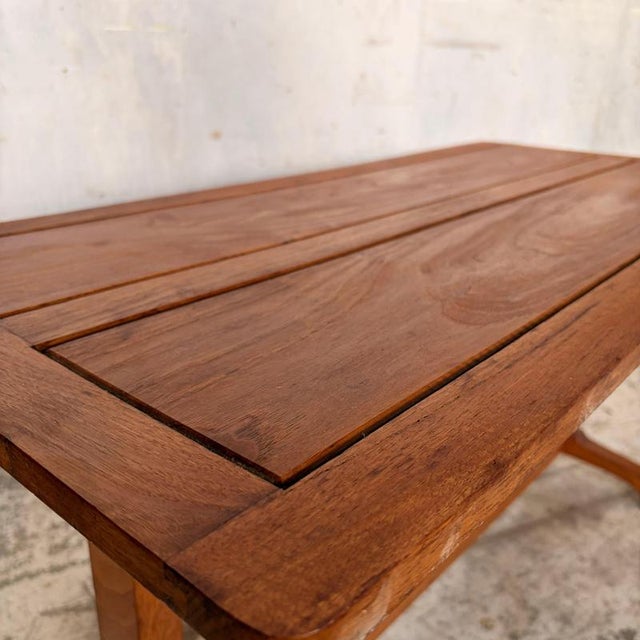 1930s Art Deco Tiger Oak Coffee Table attributed to Heals, 1930s For Sale - Image 5 of 10