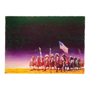 Earl Biss "The Green Green Grass of Home" on Paper Unframed Hand Signed