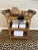 Vintage Rattan, Wicker & Cane Etagere Shelf With Leather Bindings For Sale - Image 16 of 17