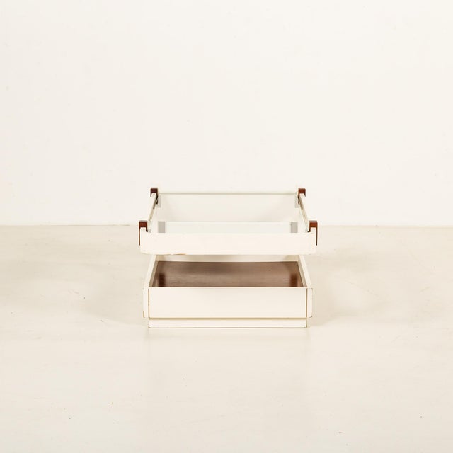 1970s Italian Coffee Table with Bar Compartment, 1970s For Sale - Image 5 of 12