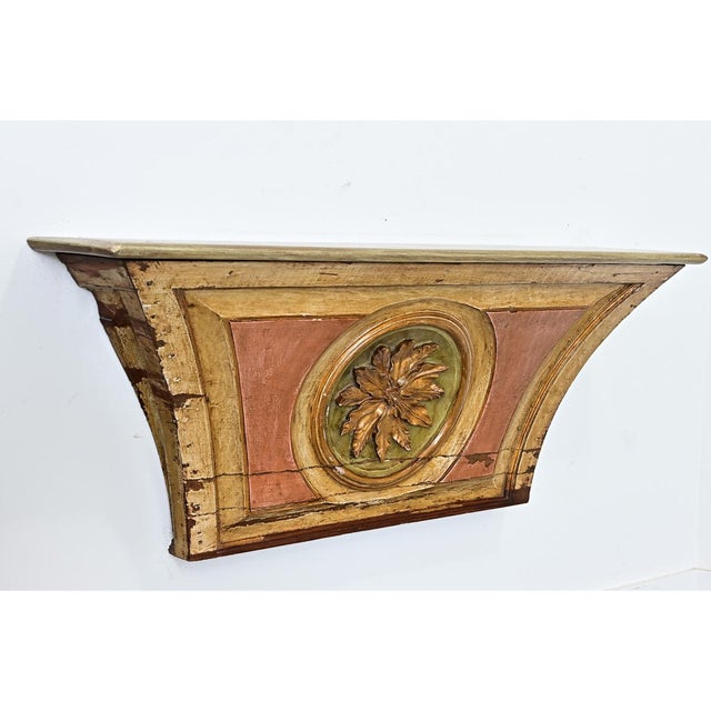 Portuguese 18th Century Painted and Gilt Wall Console For Sale - Image 11 of 13