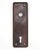 Vintage door back plate made of steel with a japanned finish. The original mounting screws are not available. Good...