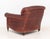 Metal George Smith Red Leather Upholstered Club Chair For Sale - Image 7 of 7