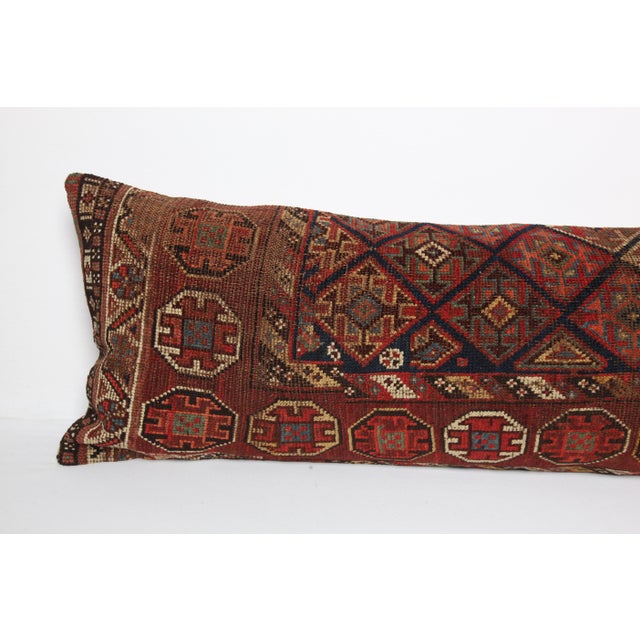 Antique Ethnic Handmade Decorative Throw Pillow – Sofa & Couch Accent Cushion Case -16'' X 45'' For Sale - Image 4 of 10