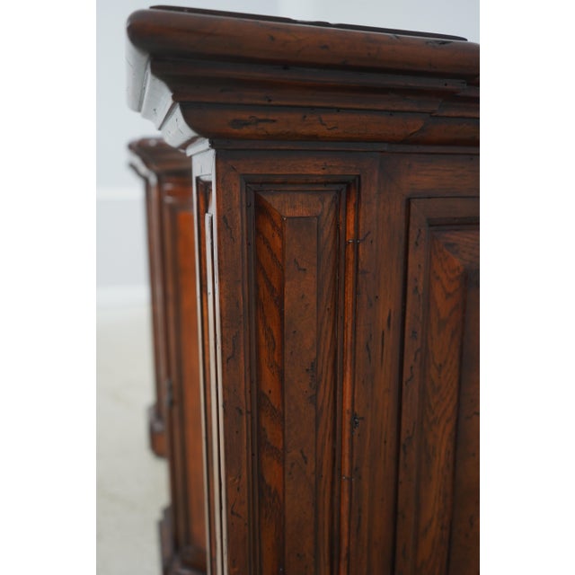 Theodore Alexander Inlaid Oak Continental Credenza For Sale - Image 11 of 18