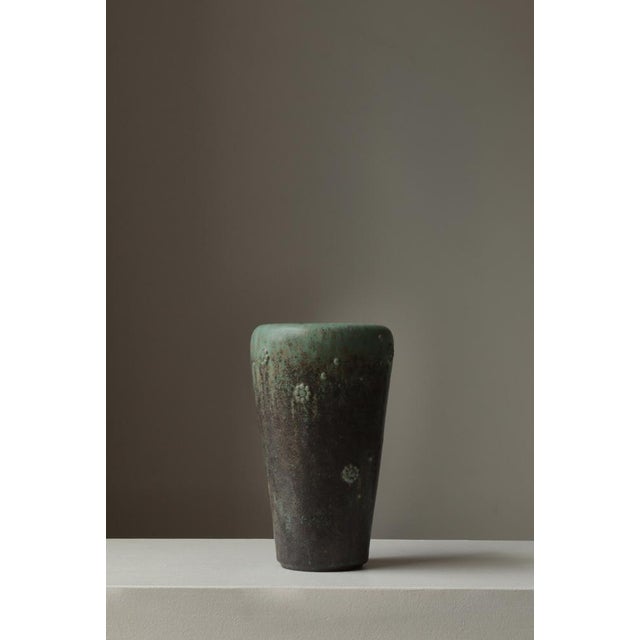 Large Art Deco Stoneware Vase by Arne Bang, 1930s For Sale - Image 3 of 15
