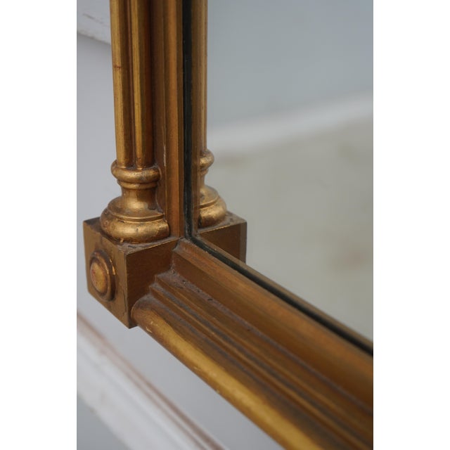 Vintage Federal Style Mt Vernon Eglomise Panel Gold Mirror For Sale In Philadelphia - Image 6 of 9