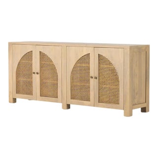 Four Hands Tilda Sideboard, Natural Circle Cane For Sale