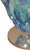 Fabio Ltd Italian Delicatezza Chrome Blue Murano Glass Leaves Table by Fabio LTD For Sale - Image 4 of 4