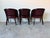 Burgundy Vintage Hickory Leather Hollywood Regency Style Dining Chairs - Set of 6 For Sale - Image 8 of 17