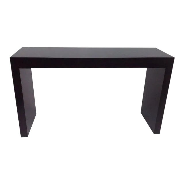 Modern Dark Brown Console Table For Sale