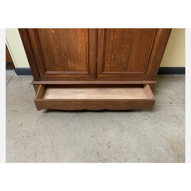 Wood Antique Art Nouveau Wardrobe, 1900 For Sale - Image 7 of 11