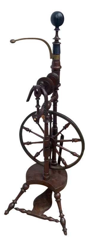 Spinning Wheel in Chestnut