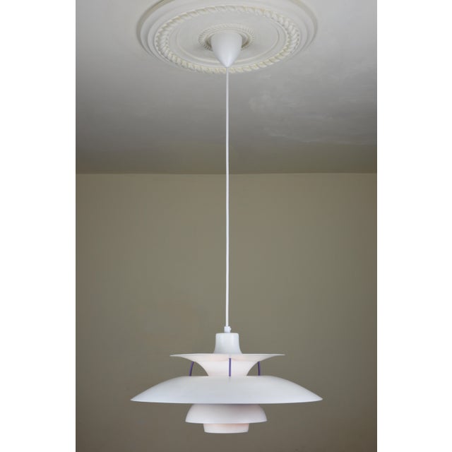 Orange Early PH 5 Pendant Lamp with Spring Frame by Poul Henningsen for Louis Poulsen, Denmark, 1960s For Sale - Image 8 of 12