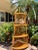 Vivai del Sud Restored Vintage, Midcentury, Rattan-Bamboo Corner E’tagere Shelving. Styled in the Manner of French Designer Vivai Del Sud. For Sale - Image 4 of 7