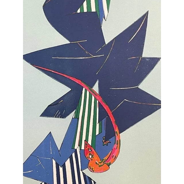 Gianni Dova, Flight, Lithograph For Sale - Image 4 of 7