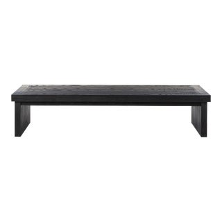 Four Hands Warby Coffee Table - Worn Black Veneer For Sale