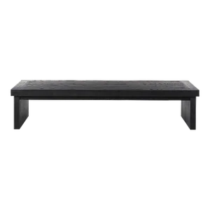 Four Hands Warby Coffee Table - Worn Black Veneer