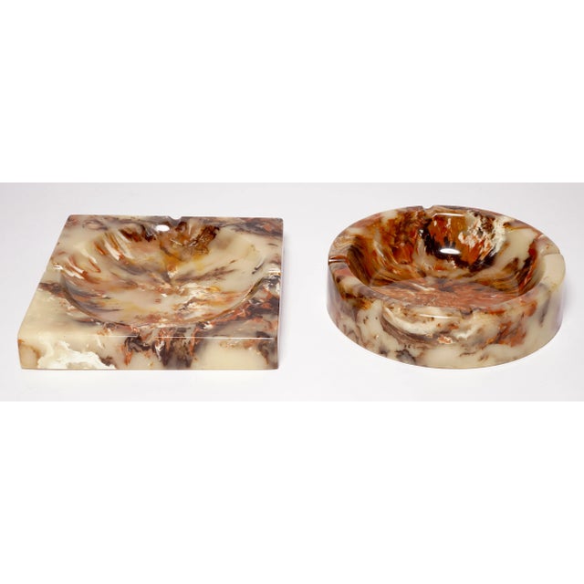 Vintage "Ultra Stone" Ashtrays by Sunlight Industries - Set of 2 For Sale - Image 4 of 12