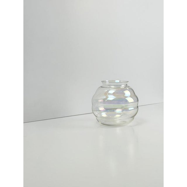 Glass Art Deco Iridescent Glass Vase from A.D. Copier for Leerdam, Netherlands, 1930s For Sale - Image 7 of 10