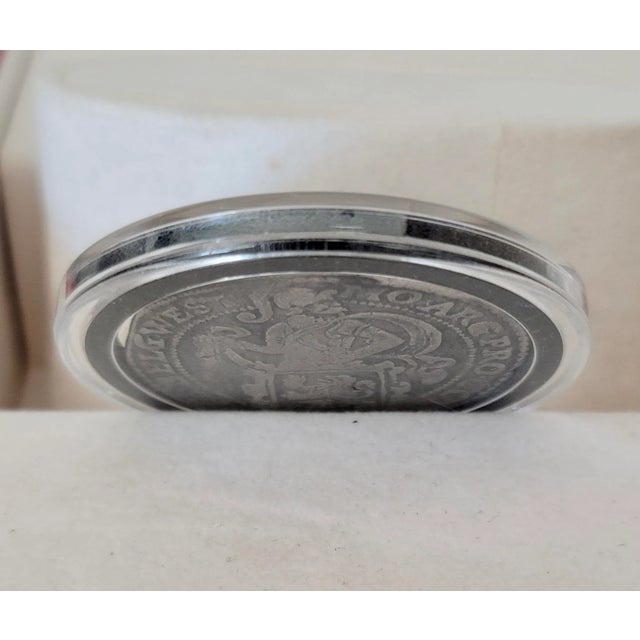 15th Century & Earlier 1637 Dutch Silver Coin Lion Daalder For Sale - Image 5 of 5