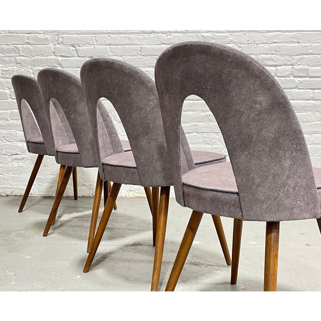 1960s Mid Century Modern Sculptural Arch Back Dining Chairs, Set of 4, C. 1960's For Sale - Image 5 of 15