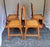 1980s Vintage Japandi Bamboo Slat Dining Chairs- Set of 4 For Sale - Image 4 of 9